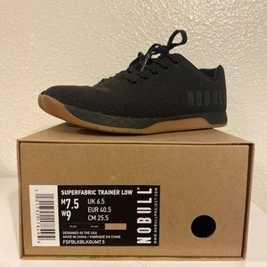NOBULL superfabric trainer low W9 black gum